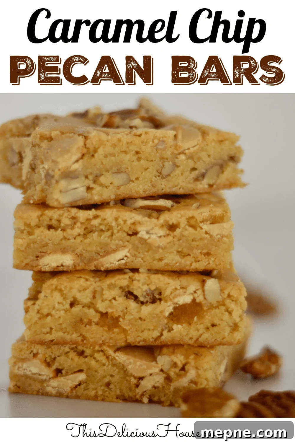 Gooey Caramel Chip Pecan Bars Recipe 7 Caramel Chip Pecan Bars.