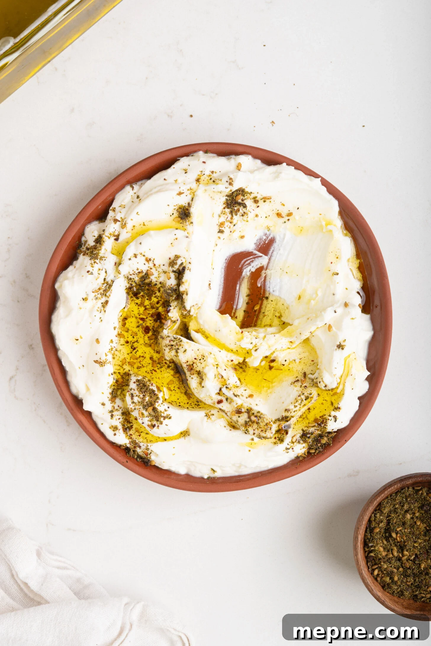 2 Ingredient Labneh Strained Yogurt Recipe 16 A bowl of labneh