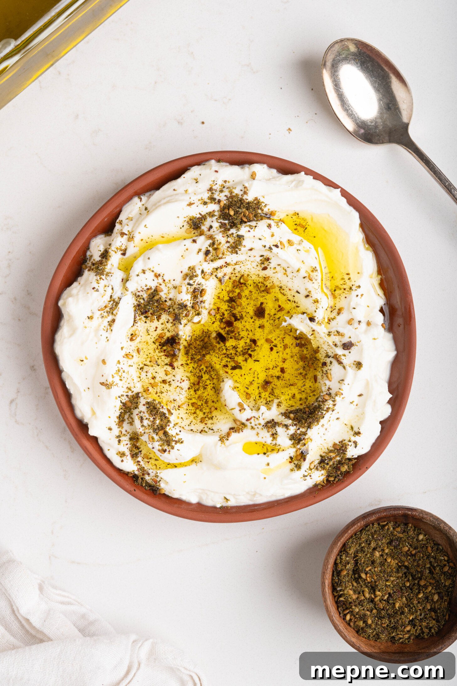 2 Ingredient Labneh Strained Yogurt Recipe 21 A bowl of labneh