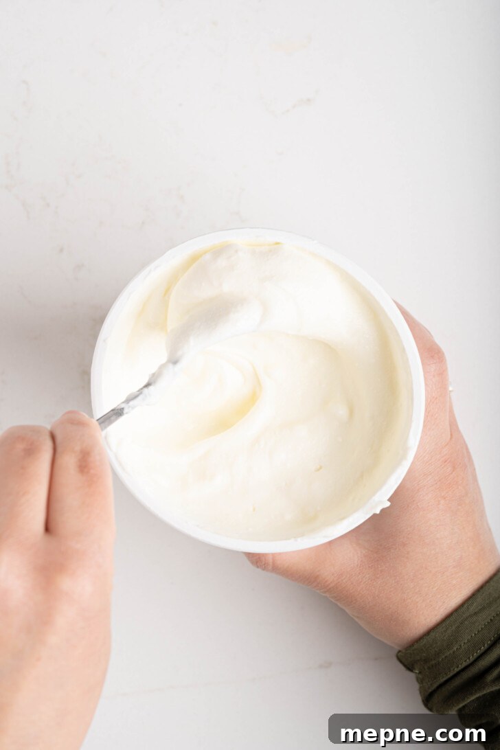 2 Ingredient Labneh Strained Yogurt Recipe 4 yogurt and salt mixing together