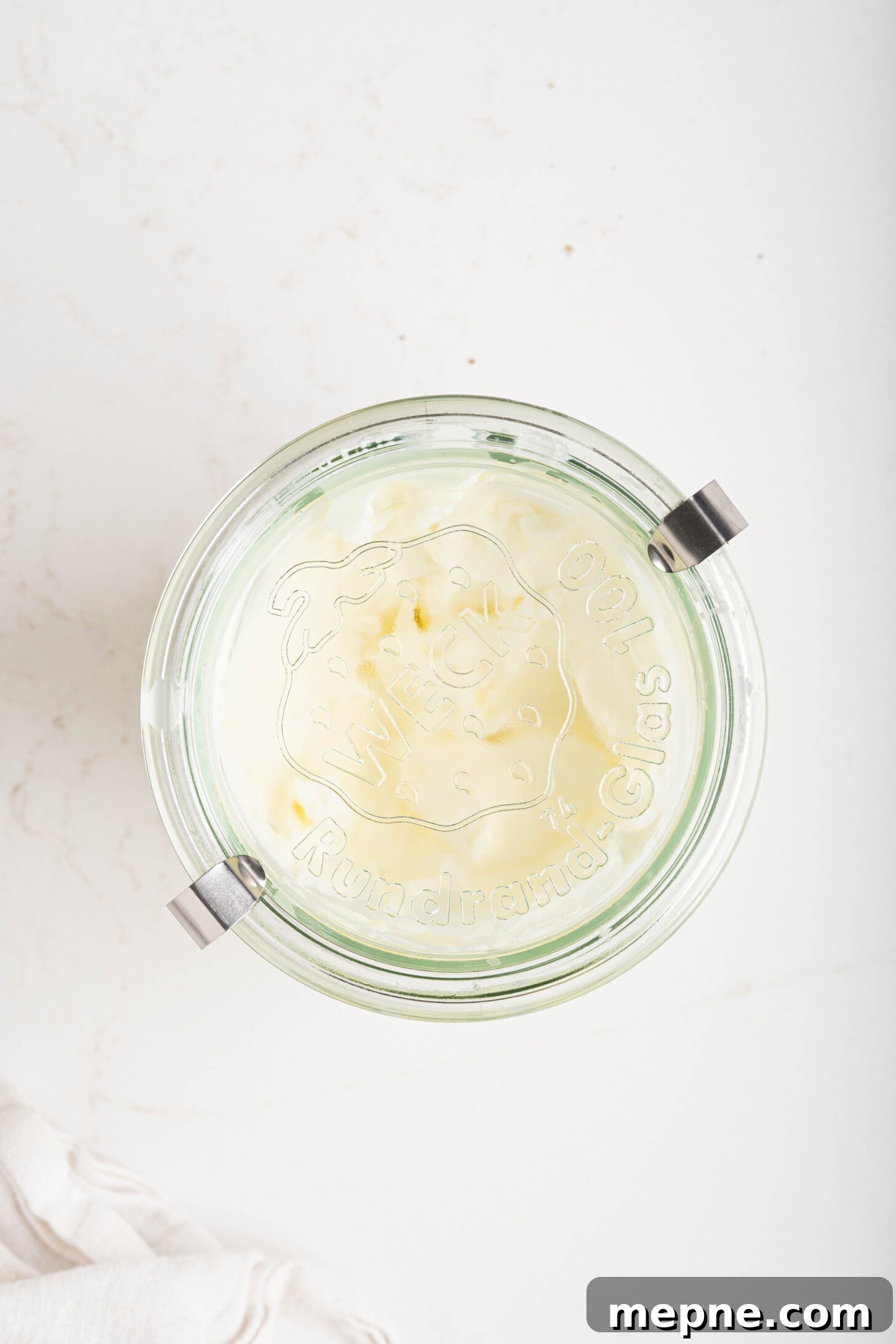 2 Ingredient Labneh Strained Yogurt Recipe 8 A container of labneh