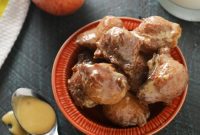 How to Make Applesauce Drop Doughnuts with Caramel Glaze