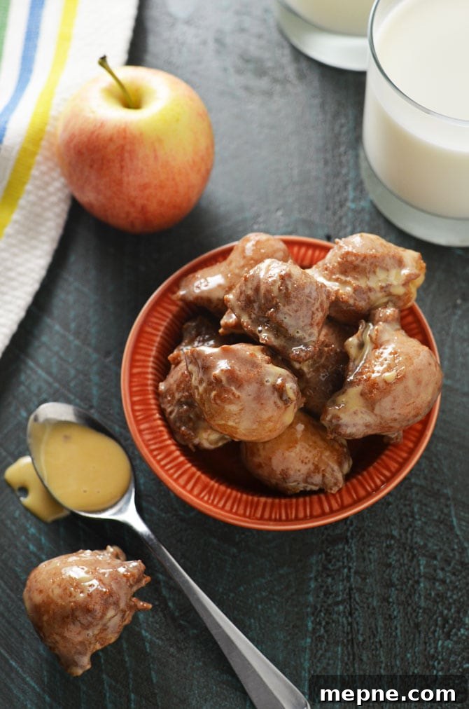 How to Make Applesauce Drop Doughnuts with Caramel Glaze 2 Easy Applesauce Drop Doughnuts with Caramel Glaze. These delicious doughnut bites come together so quickly and easily, you'll want to whip them up all the time! Great for a special breakfast treat or Hanukkah dessert. | hostthetoast.com