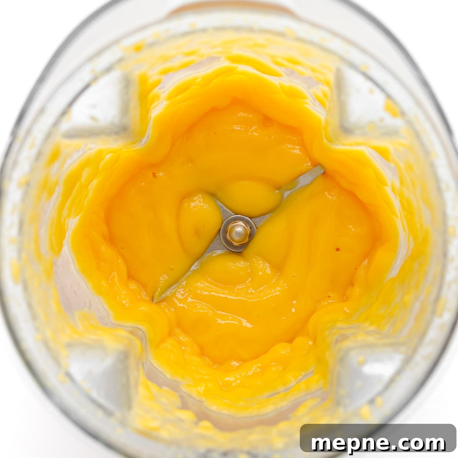 Homemade Mango Jelly Recipe with Fresh Mango 5 Pureed mango in a blender.