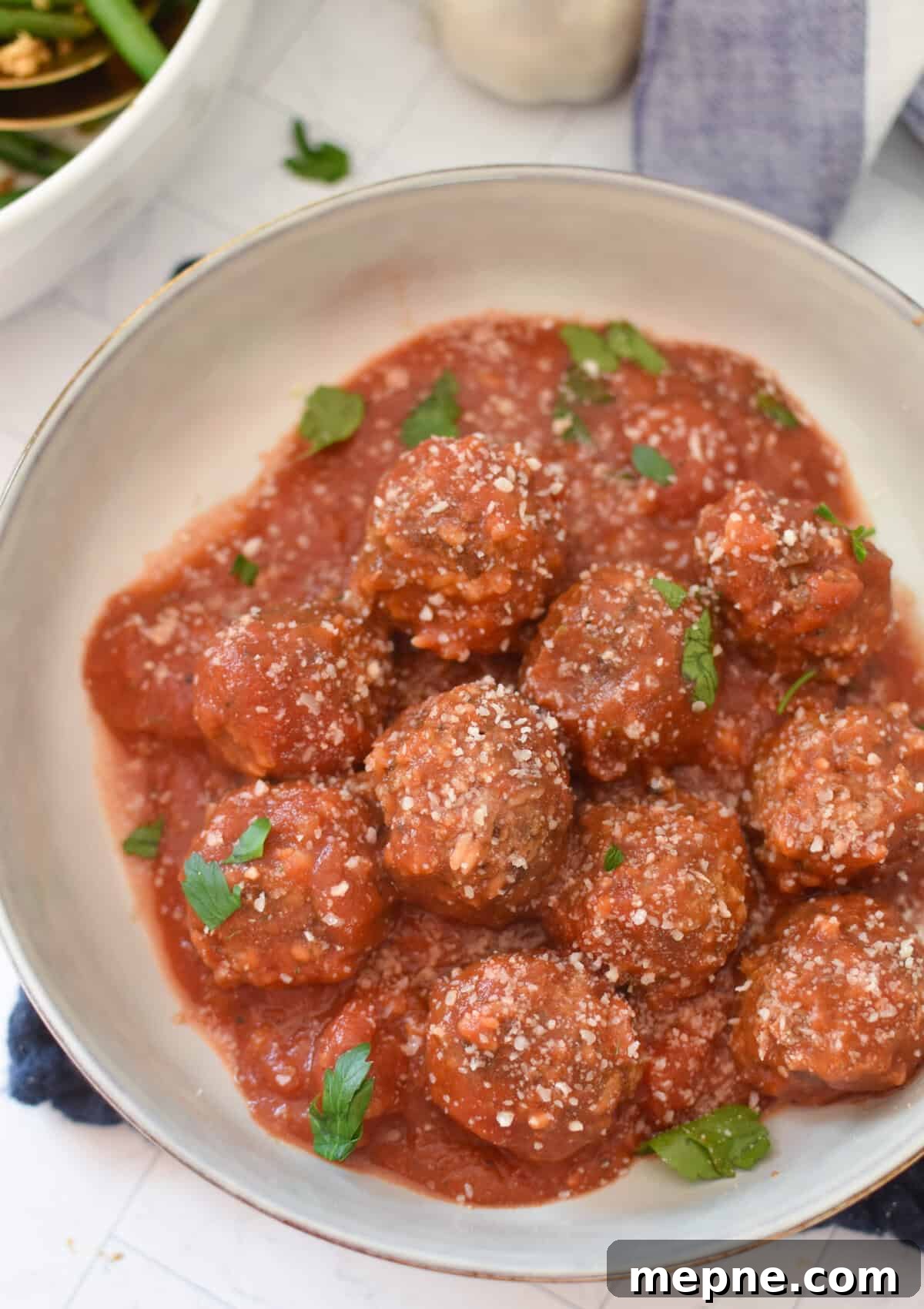 Classic Porcupine Meatballs Recipe with Rice 2 Porcupine Meatballs in a bowl