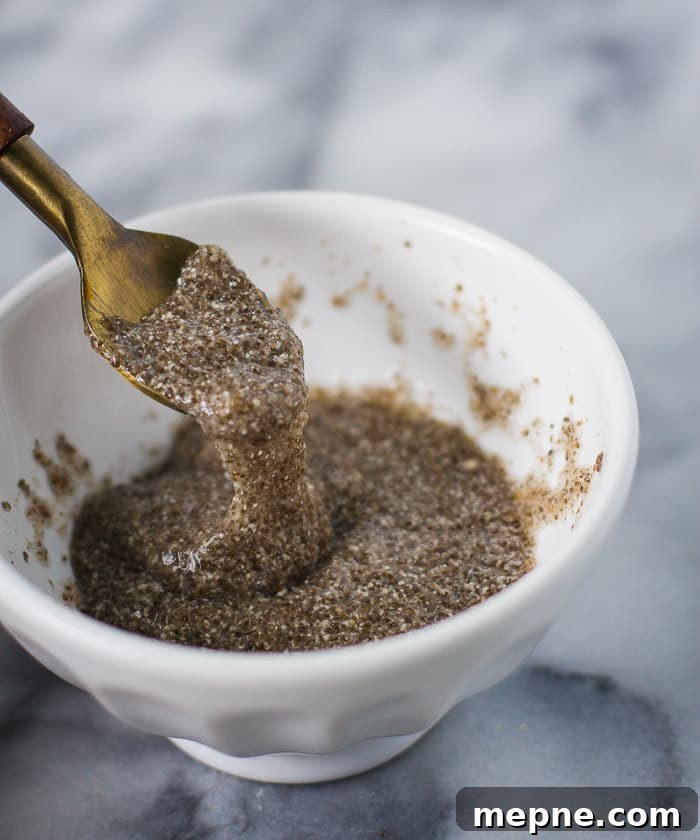 Flax and chia egg substitutes