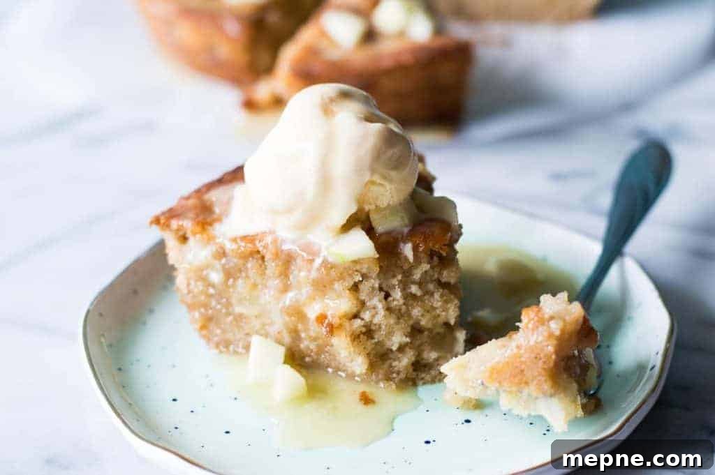 Caramel Apple Skillet Cake Recipe 6 Caramel Apple Skillet cake is bursting with chunks of apple, drizzled with a homemade caramel glaze, and is perfect for Fall baking!