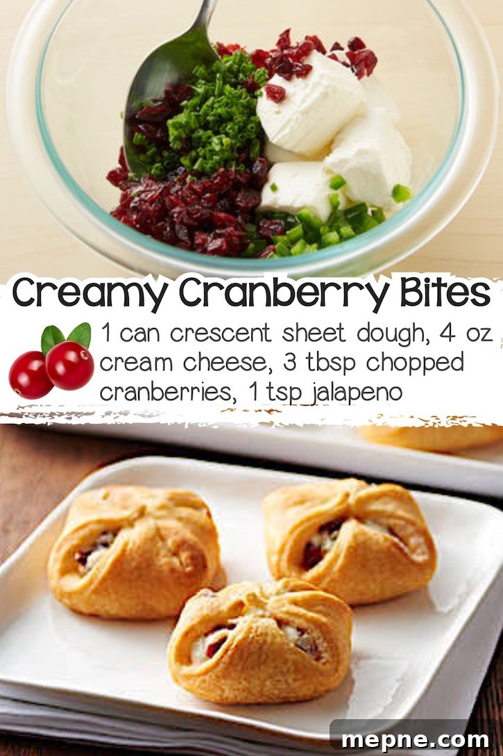 24 Canned Refrigerated Dough Recipes for Dinner and Dessert 24 A can of Pillsbury sheet dough cut into bite size pieces and stuffed with a mixture of cream cheese, cranberries and jalapenos to make delicious holiday finger food.