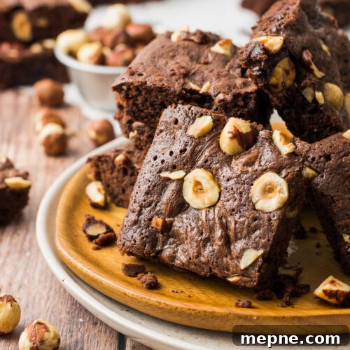 hazelnut brownies