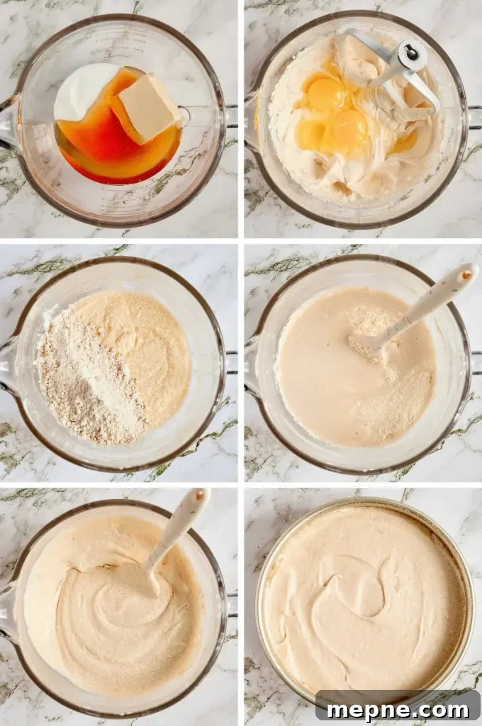 Ingredients and honey rose cake preparation.