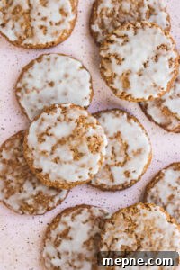 Iced Gingerbread Oatmeal Cookies (Vegan, Gluten-Free, Oil-Free) 4 Iced Gingerbread Oatmeal Cookies Veggiekins Blog