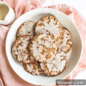 Iced Gingerbread Oatmeal Cookies (Vegan, Gluten-Free, Oil-Free) 3 Iced Gingerbread Oatmeal Cookies Veggiekins Blog