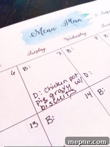 Meal Planning: Never Wonder What's for Dinner 8 A how-to guide to meal plan that will save you time and reduce waste