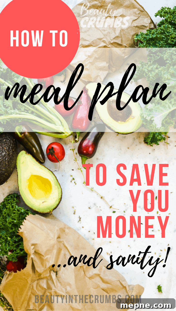 Meal Planning: Never Wonder What's for Dinner 10 A how-to guide to menu planning so that you can save money, time, and sanity! Learn how you can always know what's for dinner.