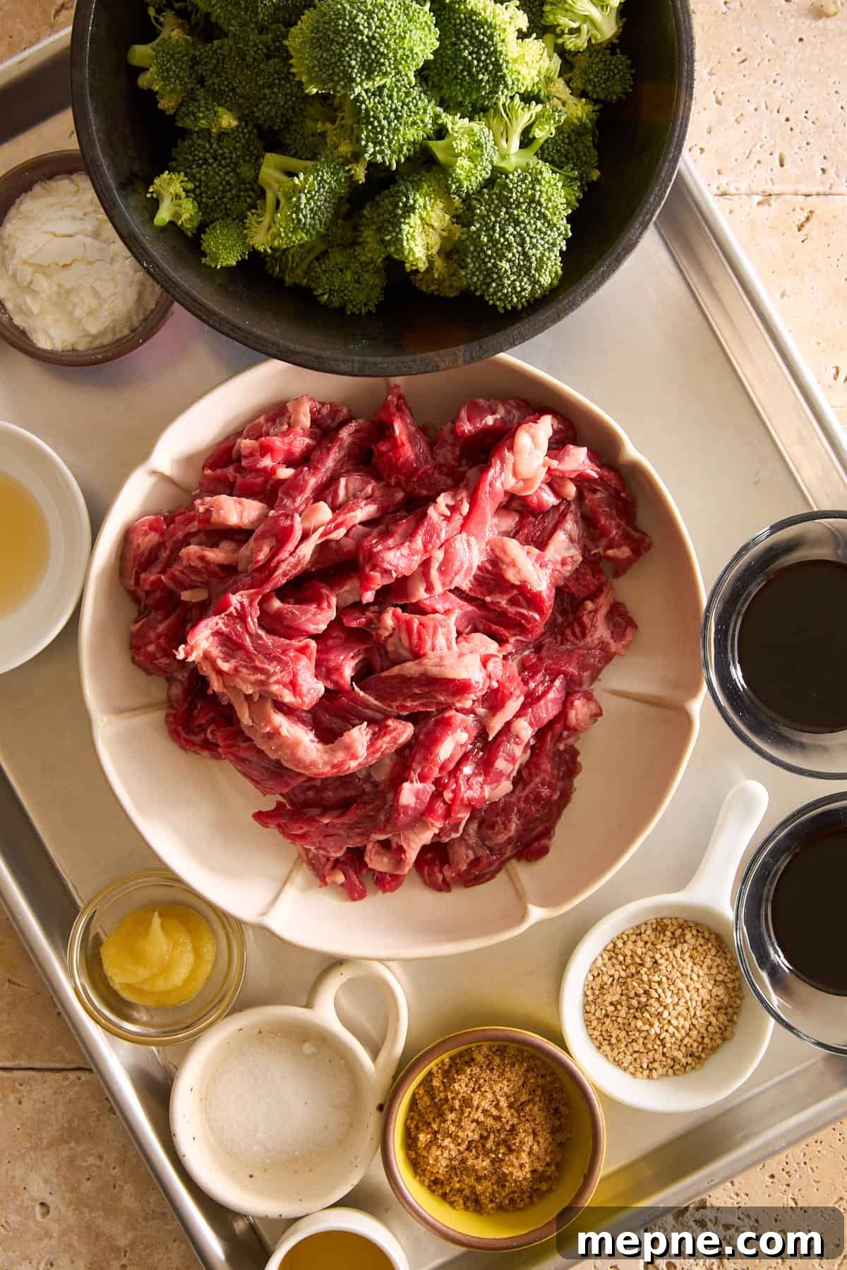 Crispy Air Fryer Beef and Broccoli Recipe 3 Ingredients to make air fryer beef and broccoli.