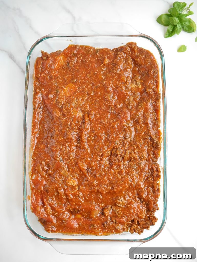 Layered and ready to bake
