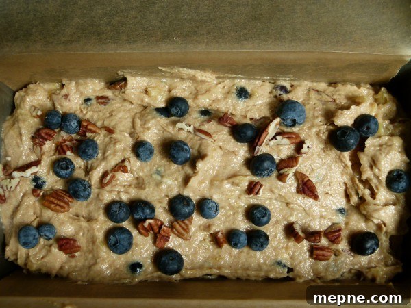 Blueberry Banana Spelt Bread Recipe Gluten Free Option 6 sprinkle some blueberries and nuts on top too