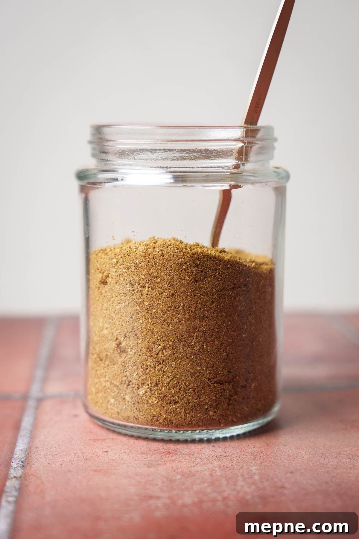 Authentic Raw Sri Lankan Curry Powder 5 Sri Lankan unroasted curry powder in a bottle.