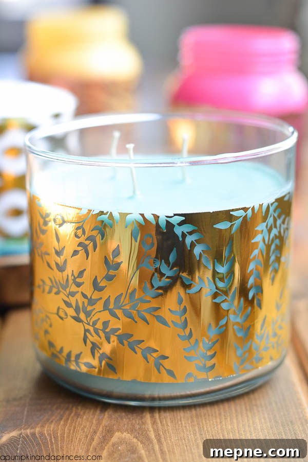 Foil Candle Wraps - DIY