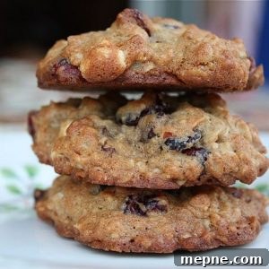 Chewy Cranberry White Chocolate Pecan Oatmeal Cookies 2 img 879 6