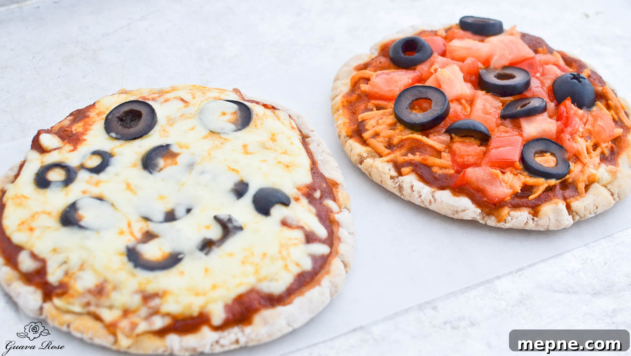 Personal size pa'i'ai pizzas