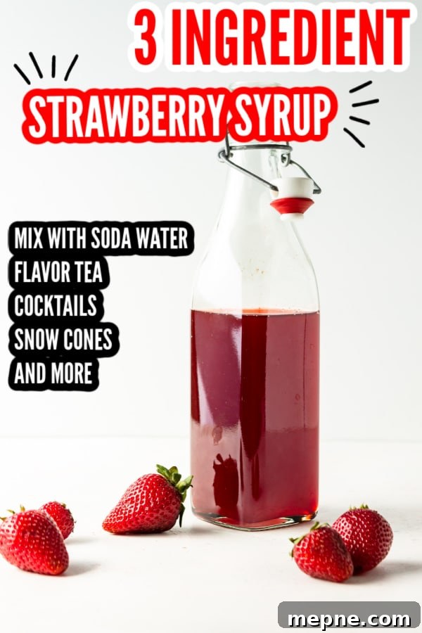 Homemade Strawberry Syrup for Cocktails and Mocktails 9 homemade strawberry syrup