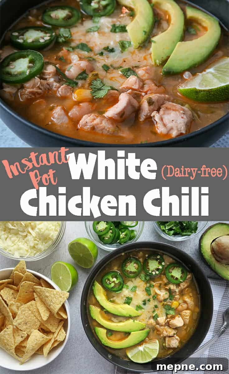 Instant Pot White Chicken Chili: Dairy Free Recipe 10 Instant Pot White Chicken Chili (Dairy-free)