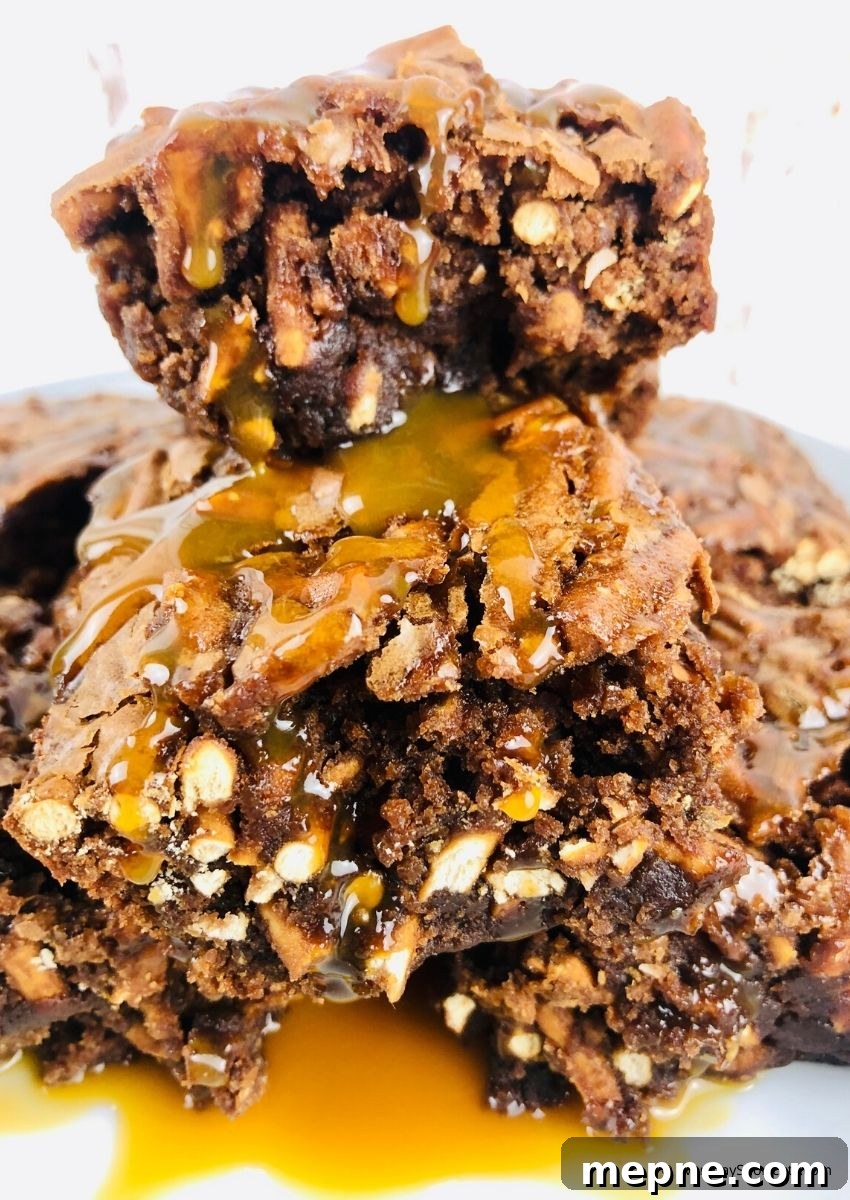 Salted Caramel Pretzel Brownies 4 img 88693 3