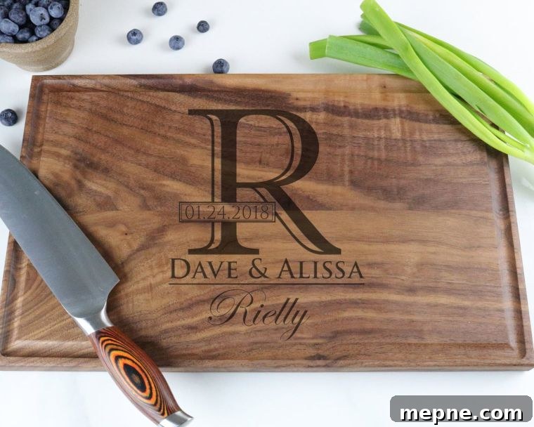 27 Wedding Gift Ideas for Newlywed Couples 17 engraved cutting board