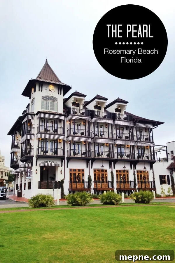 The Pearl Hotel in Rosemary Beach, Florida - steps from the Gulf of Mexico