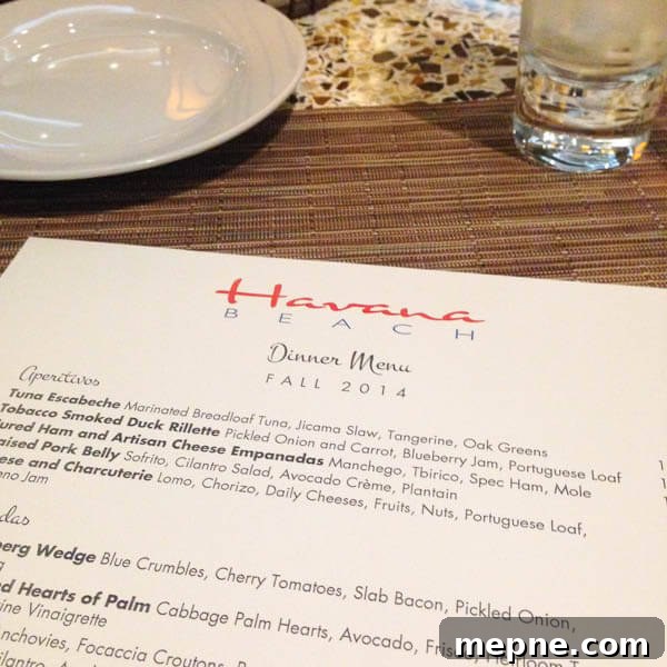 Dining at Havana Beach Bar & Grill, The Pearl Hotel