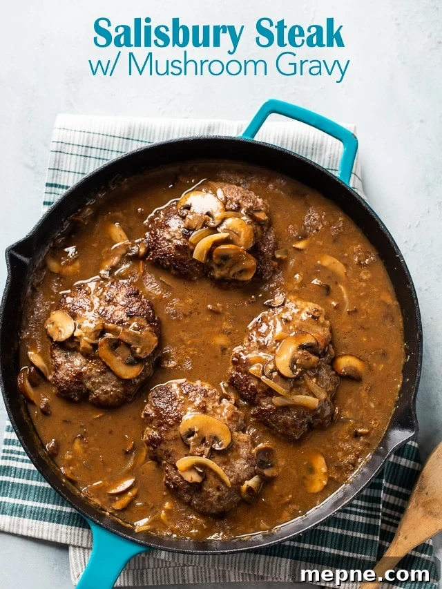 Salisbury Steak Recipe with Mushroom and Onion Gravy 11 Salisbury with Mushroom Gravy
