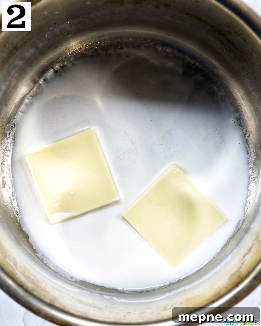 White Chocolate Peppermint Mocha Recipe 6 butter with cream in a saucepan.