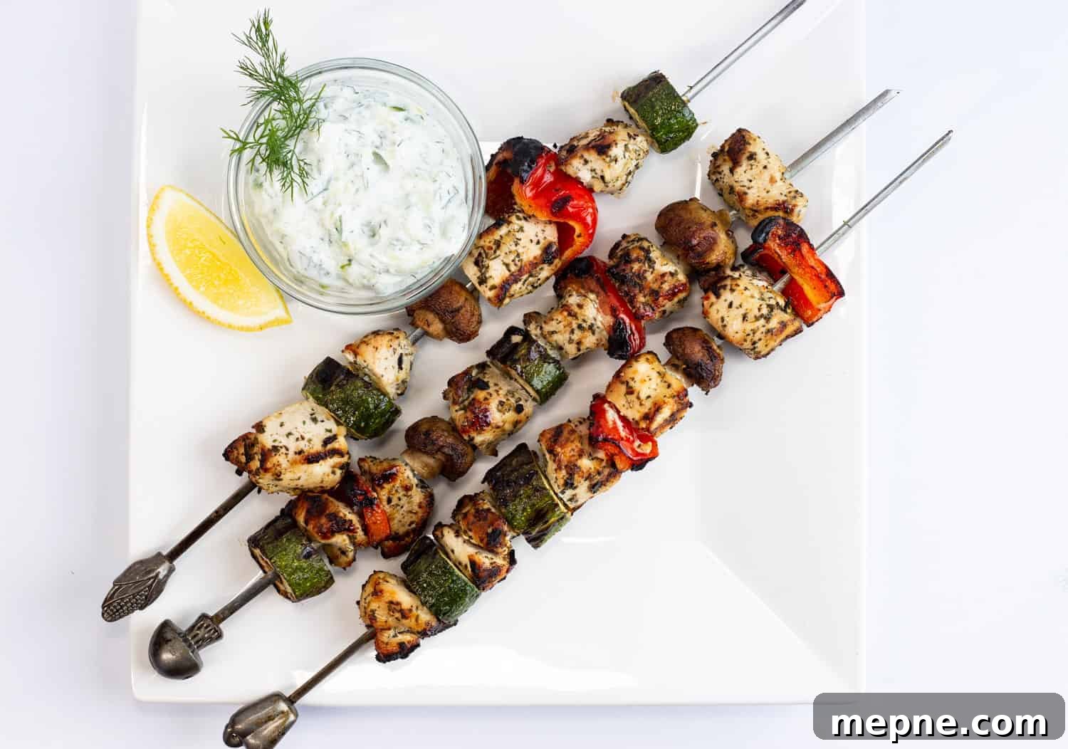 33 BBQ Recipes That Turn Budget Cuts Into Gourmet Meals 31 Grilled Lemon-Oregano Chicken Kabobs with a dipping sauce.